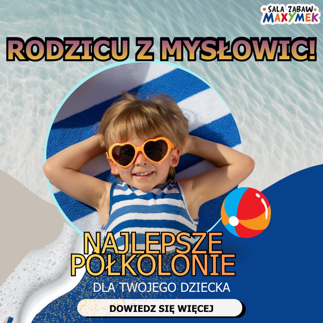 Kreacja reklamowa kampanii półkolonii